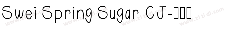 Swei Spring Sugar CJ字体转换